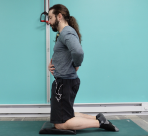 Hip lifts for lower crossed syndrome exercises