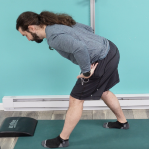 a hip hinge exercise for lower crossed syndrome
