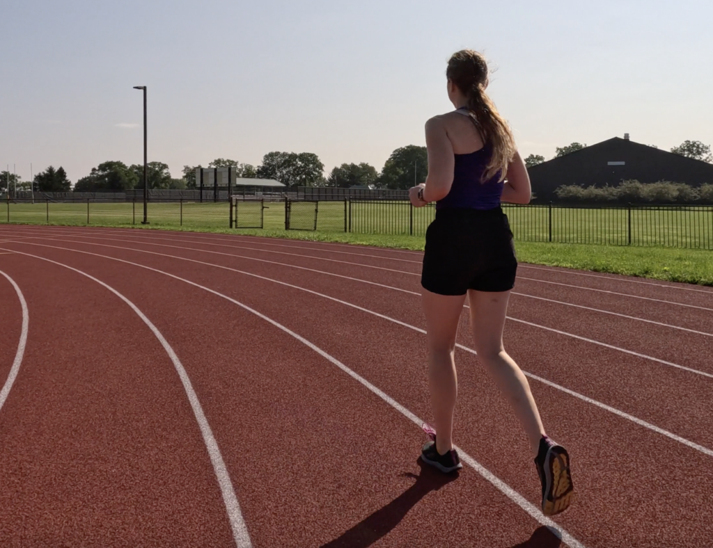 Dr. Chloe working through her shin splints injury recovery re-entry phase.