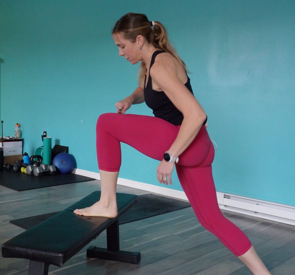 Dr. Chloe muscle scraping while doing the 3rd exercise